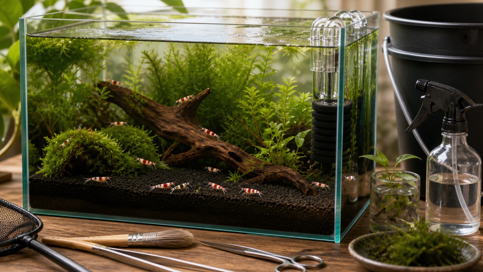 Is 20 liters enough for shrimp?