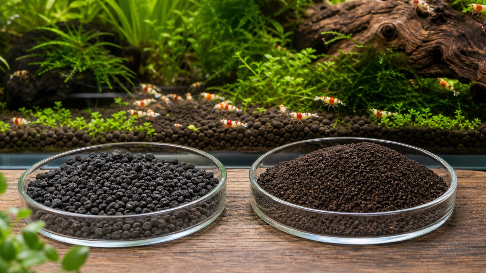 Active soil for Caridina
