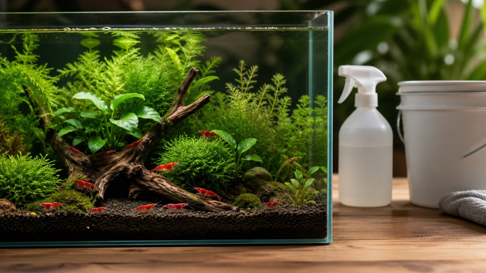 Chloor, pesticiden en schoonmaakmiddelen bij garnalen