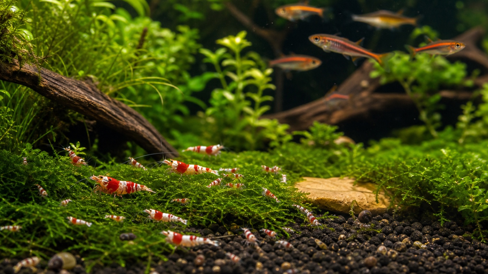 Breeding shrimp with fish