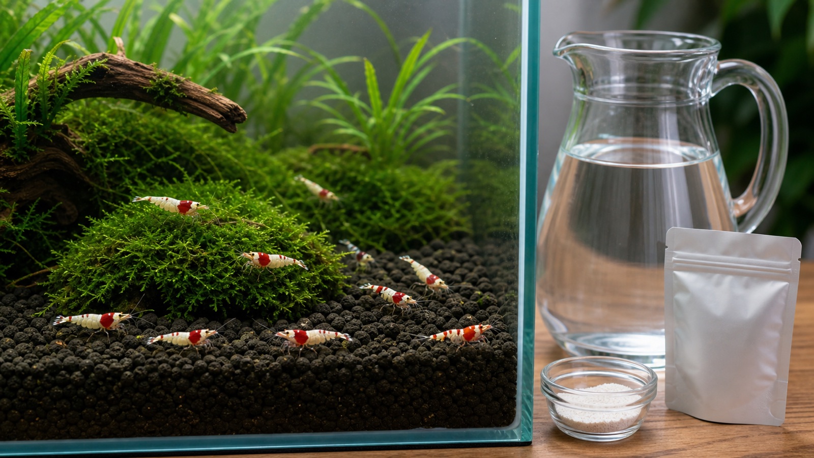 KH für Caridina senken mit aktivem Soil und Osmosewasser
