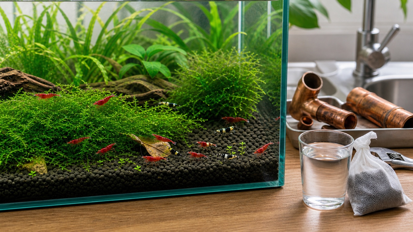 Copper and heavy metals in shrimp tanks: risks, testing and prevention