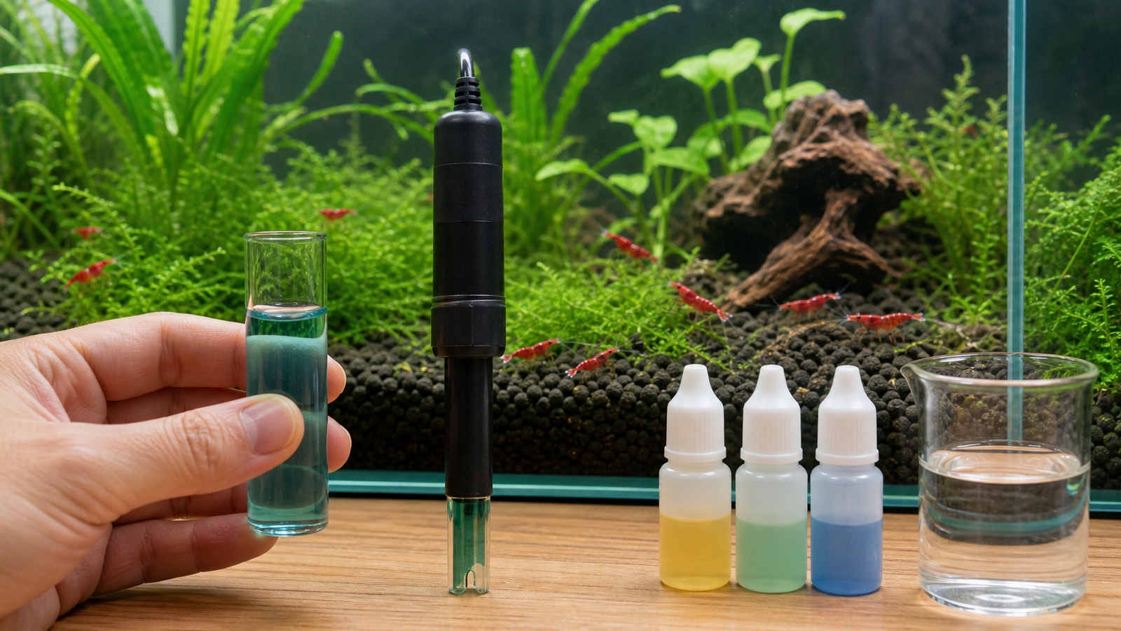 pH im Aquarium messen: Tröpfchentest oder digitaler pH-Meter?