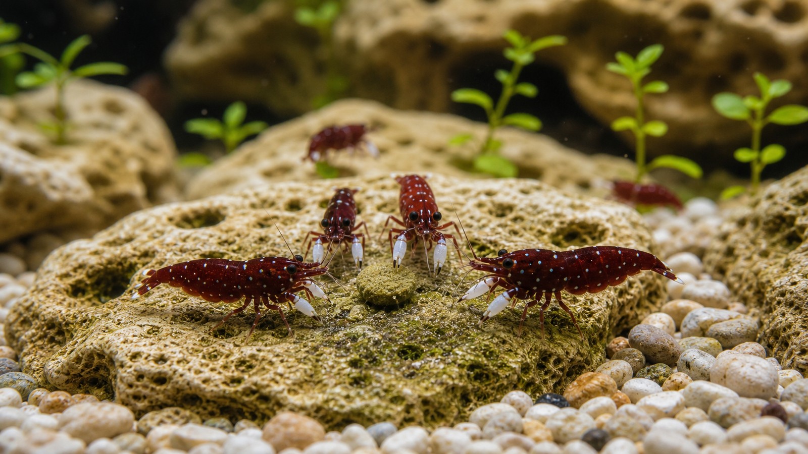Alimentar gambas Sulawesi