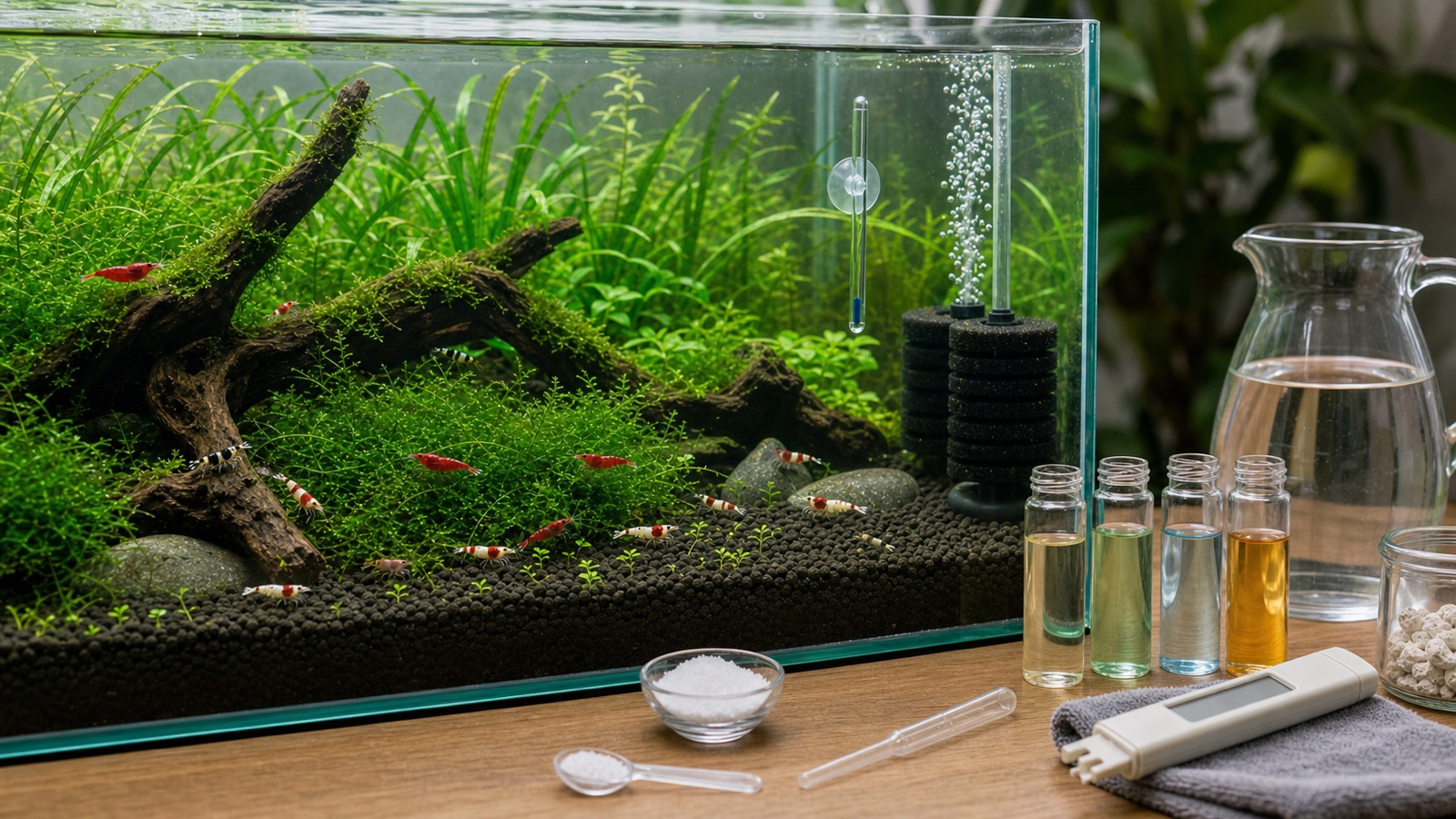 Waterparameters voor garnalen: de complete expertgids